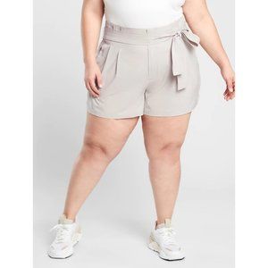 NWT ATHLETA Skyline Short II Khaki Lightweight Packable